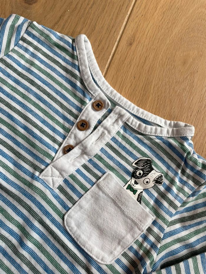 T-shirt ML rayé - La Cie des Petits - 12mois - photo numéro 3