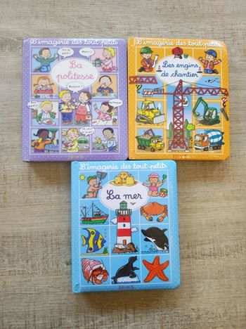 Lot de 3 livres l'imagerie des tout petits 