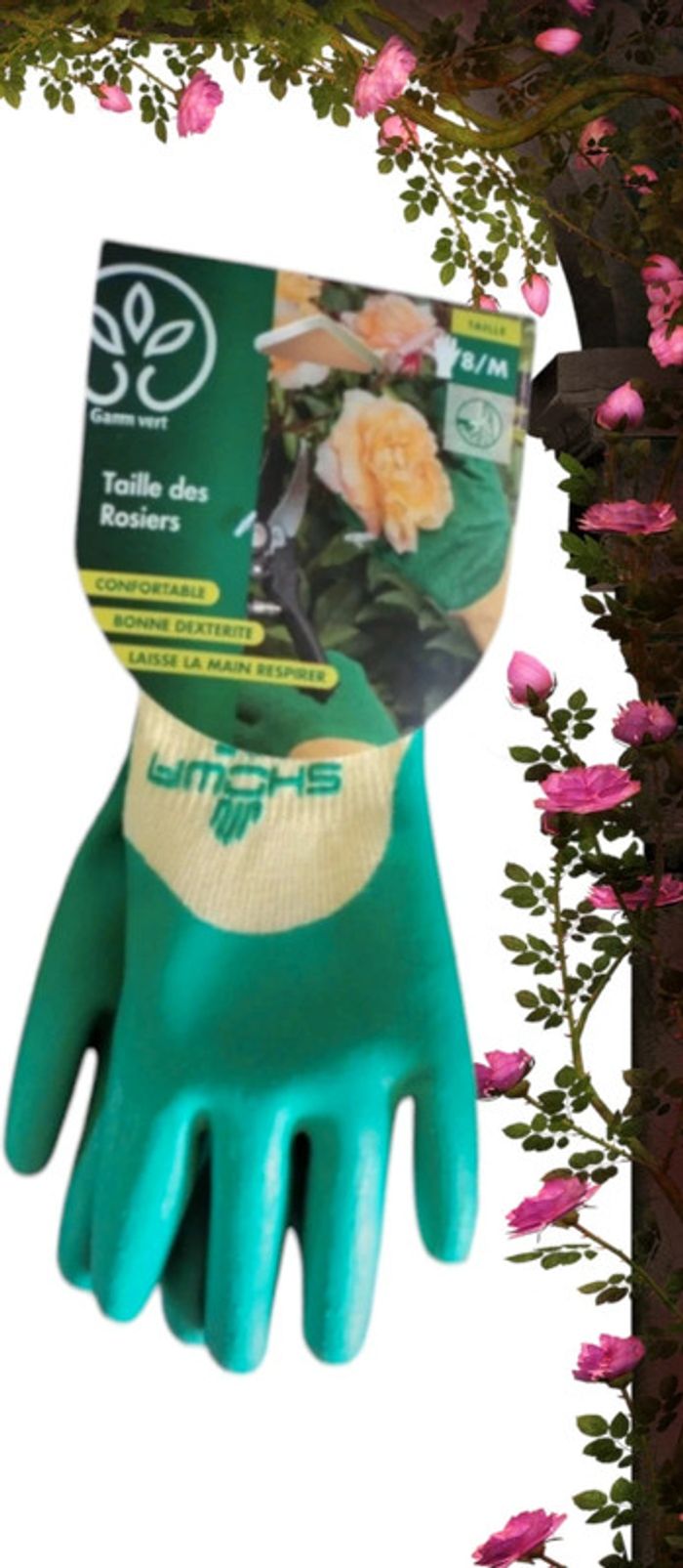 Gants pour taille de rosiers - Taille M - GammVert
