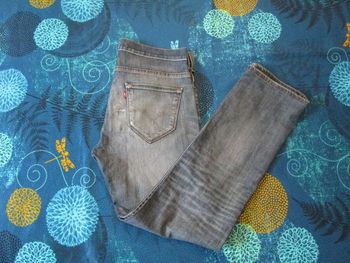Jean homme Levi’s 504 straight taille 42 W33 L34 bleu (J353)