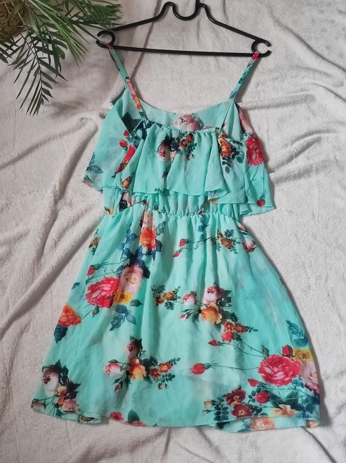 Robe courte imprimée fleurs - photo numéro 4