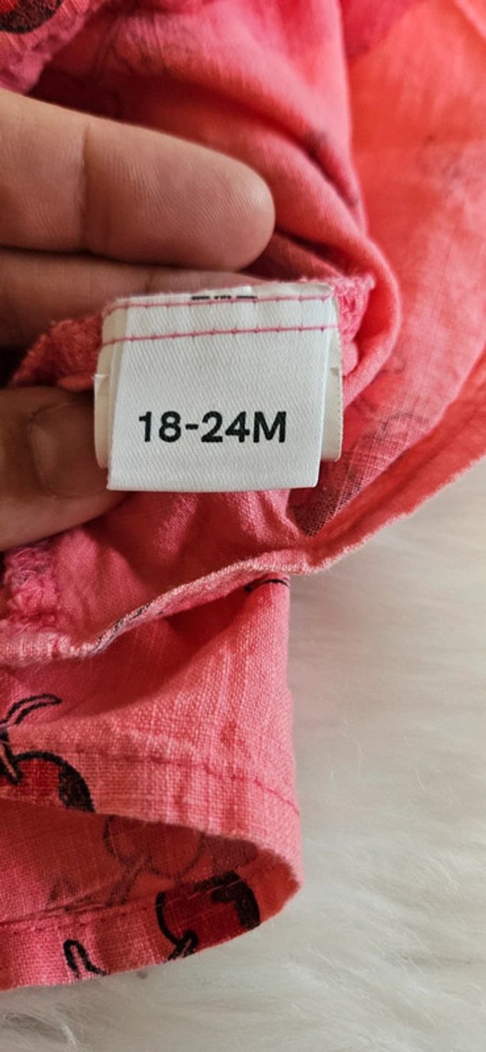 Robe cerise 18/24 mois été - photo numéro 3