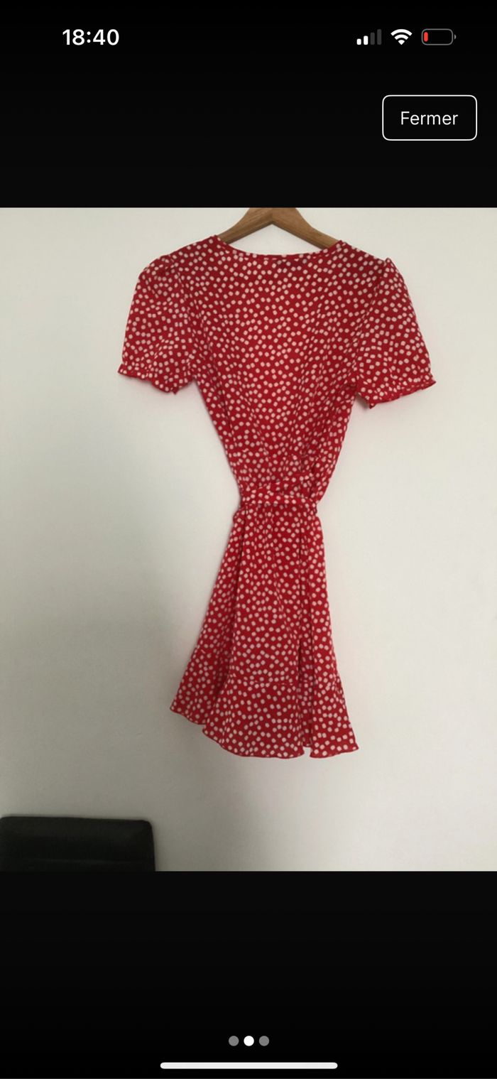 Robe rouge pois - photo numéro 2