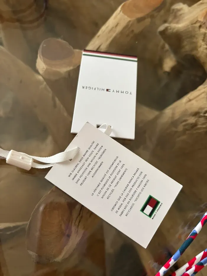 Bas de maillot de bain Tommy Hilfiger rouge ficelles bikini - photo numéro 6