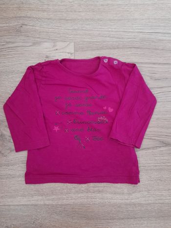 Tee-shirt manches longues 12mois