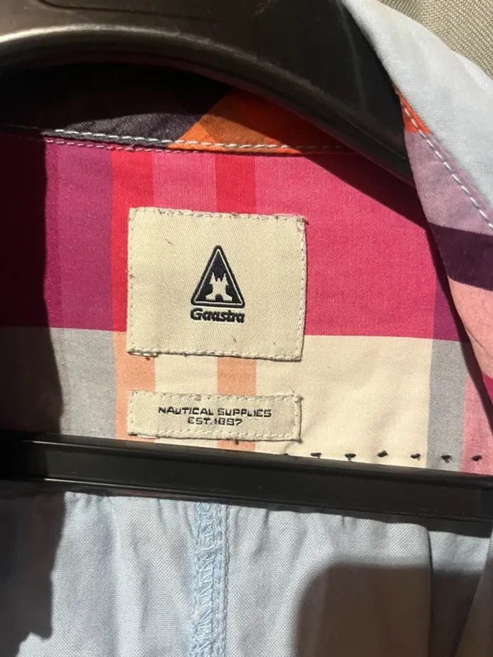 Chemise gaastra bleu clair fushia - photo numéro 4