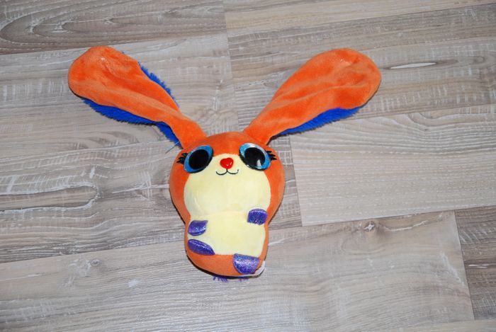 Doudou peluche lapin Kitties Tema orange