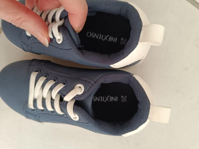 Baskets bleu marine et blanche à enfiler taille 26 In extenso - photo numéro 2