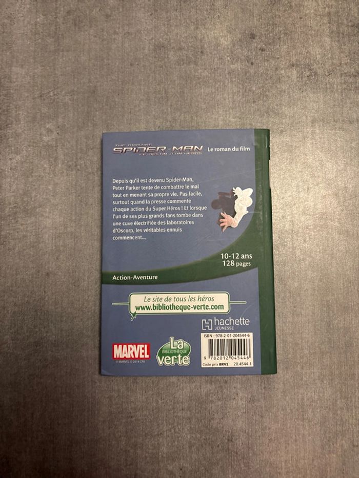 Livre la bibliothèque verte, Spiderman, le roman du film - photo numéro 2