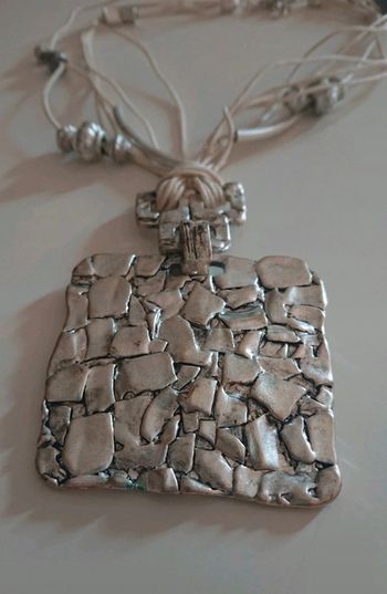 Collier fantaisie argenté