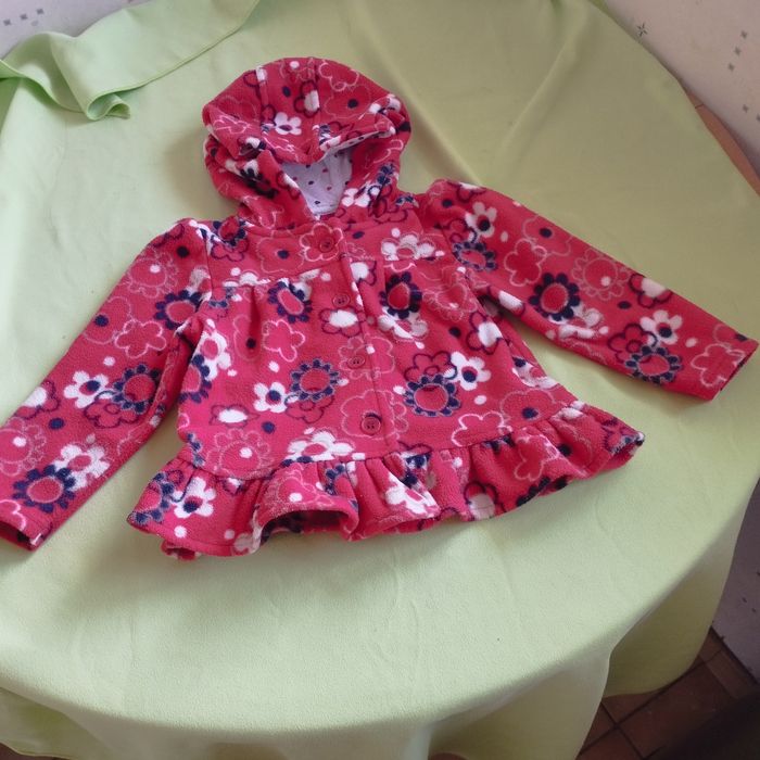 Veste manteau à capuche polaire bébé 18mois