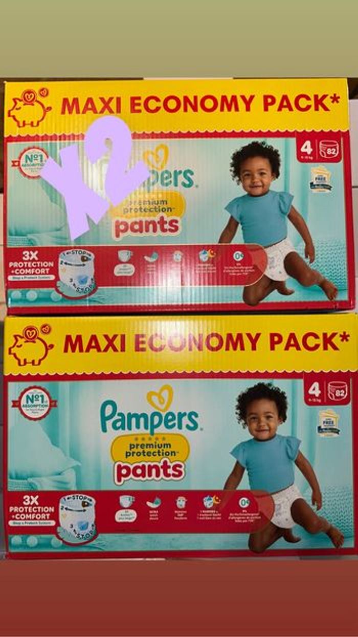 Paquets pampers premium protection pants -taille4