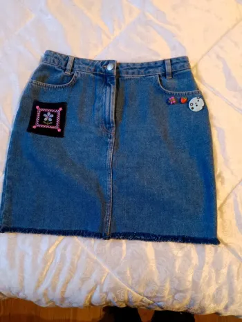 5€, Jupe jean T38