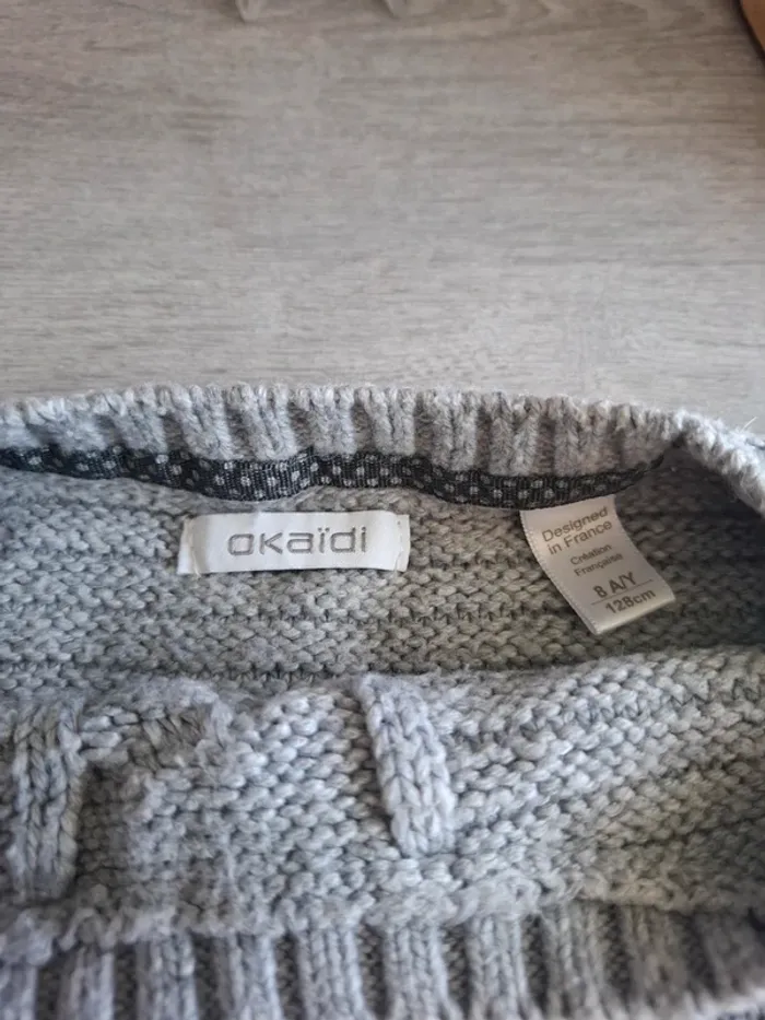 Pull sans manche okaidi taille 8 ans - photo numéro 3