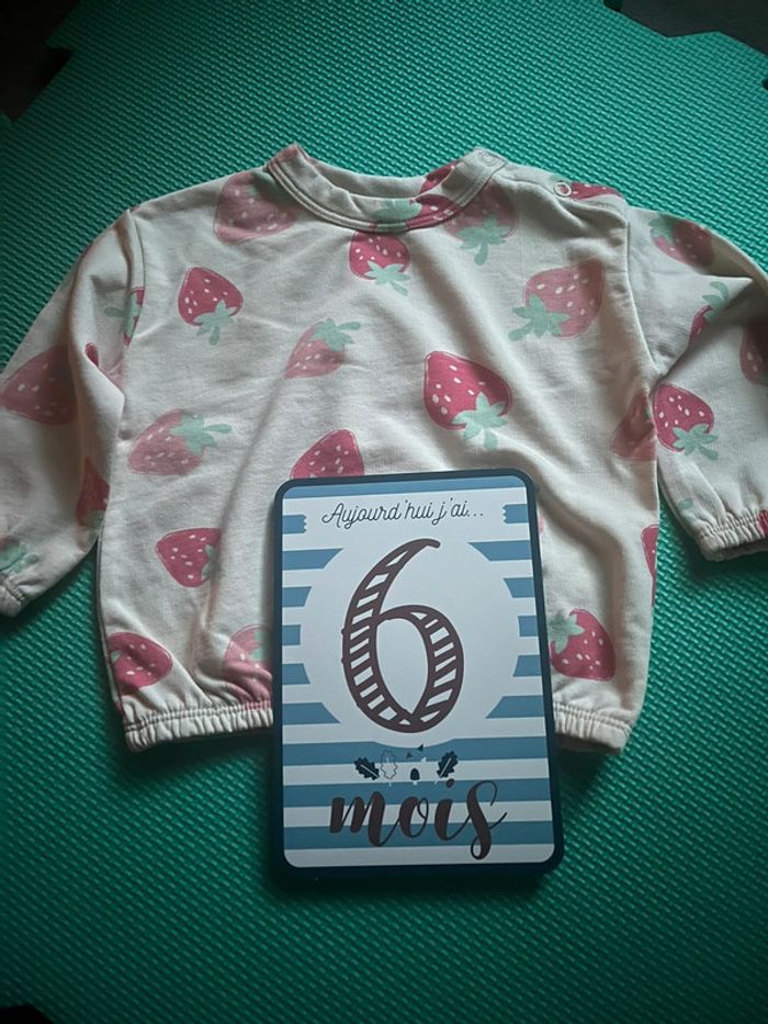 Pull fraise 6M la halle