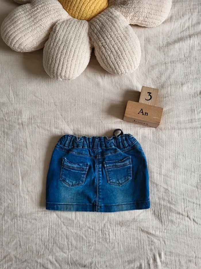 Jupe denim fille 3 ans rentrée scolaire automne hiver - photo numéro 5