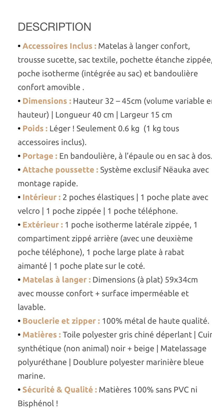 Sac à langer Neauka - photo numéro 3