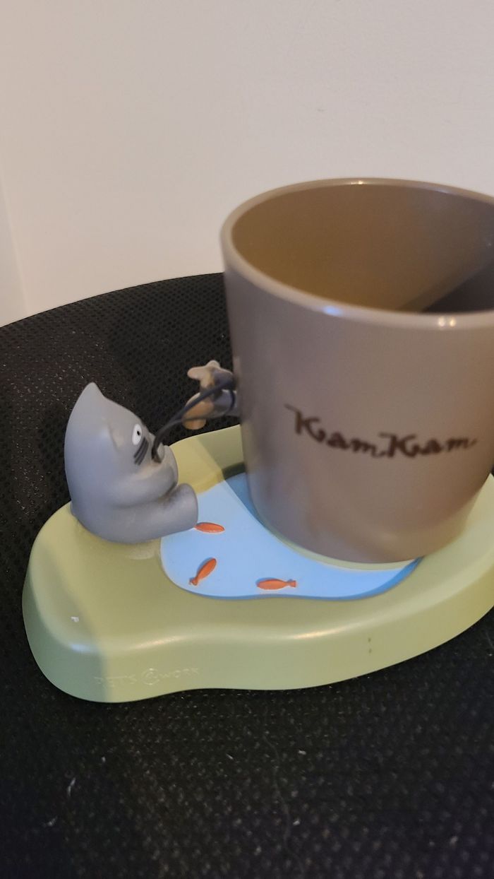 porte-stylo rotatif en forme de chat mignon/marque Zense