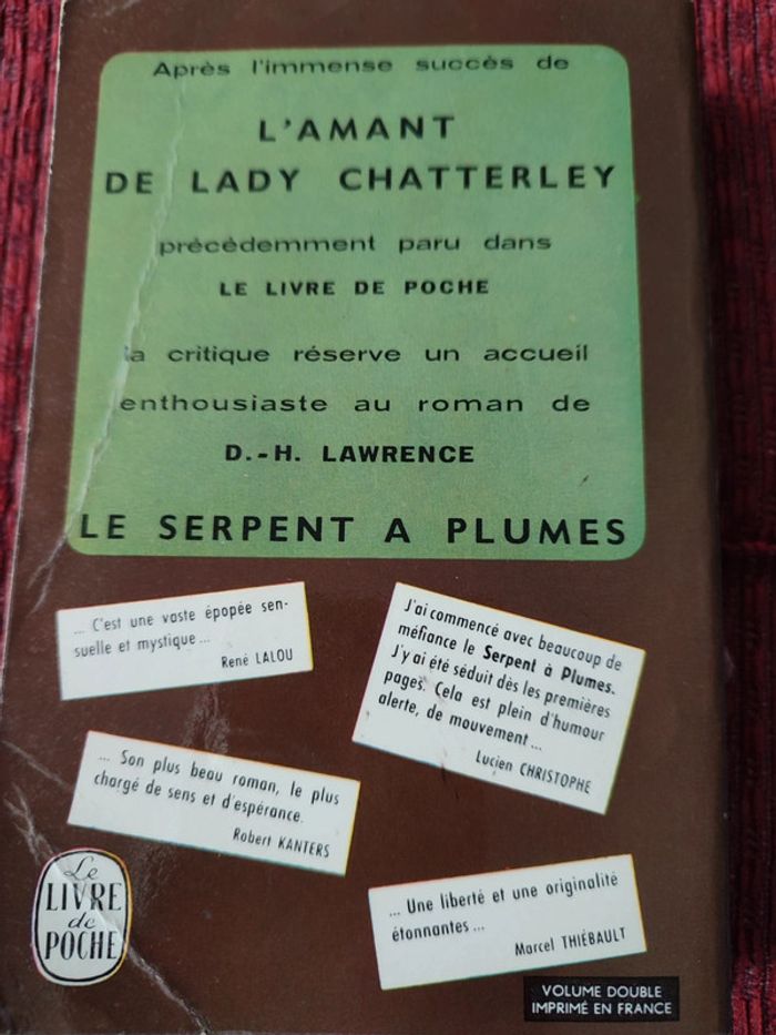 Livre "Le serpent à Plumes" - D.-H. Lawrence - photo numéro 2