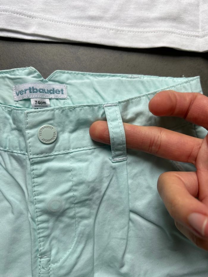 Ensemble 2 articles: t-shirt imitation polo et bermuda été Verbaudet bébé garçon - photo numéro 10