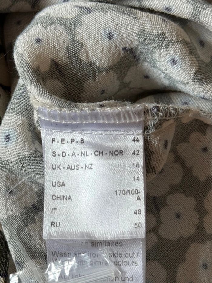 superbe chemise fleurie fluide en viscose neuve la redoute 🌸 44 - photo numéro 8