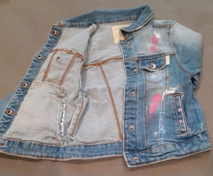 Veste en jean 3/4 ans - photo numéro 2