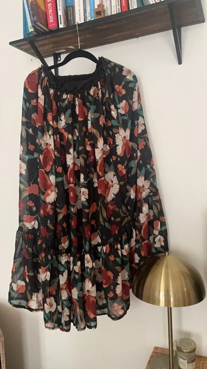 Jupe longue à motifs fleuris
