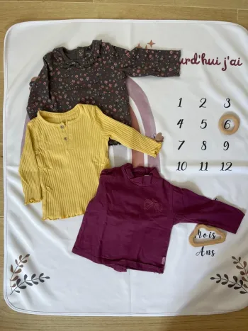 Lot de 3 pulls bébé fille – Primark – Taille 6 mois