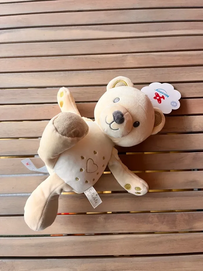 Ourson en peluche Monoprix neuf