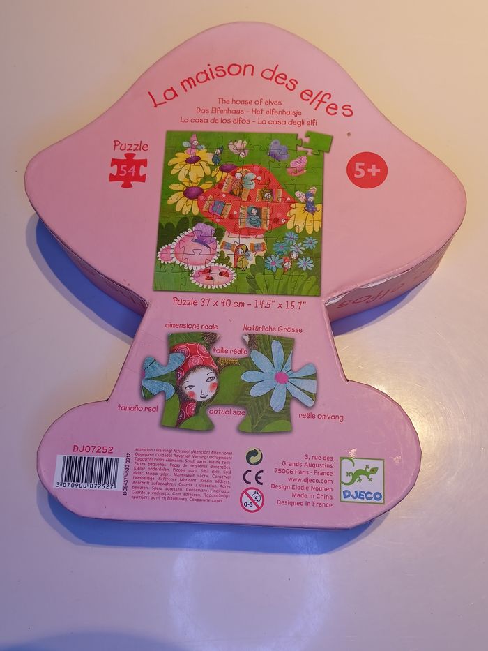 Puzzle Djeco la maison des elfes 54 pièces - photo numéro 2