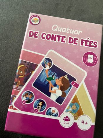 Jeu de familles quatuor de conte de fées toy universe