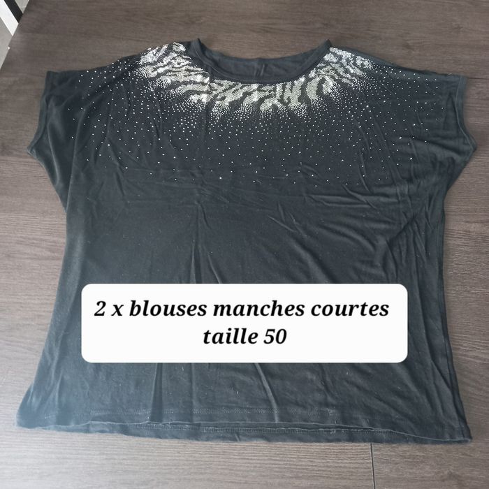 2 x blouses manches courtes - taille 50