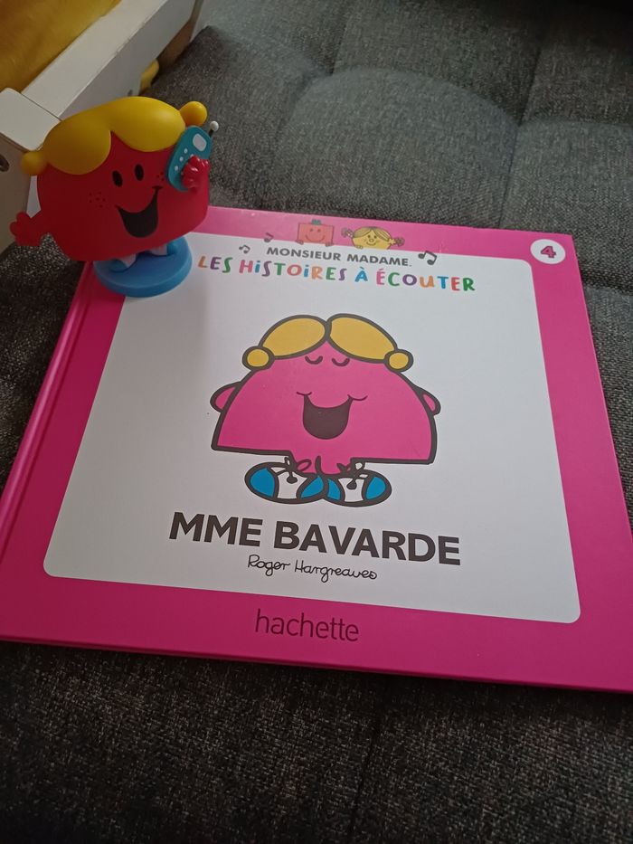 Livre + figurine Mme Bavarde