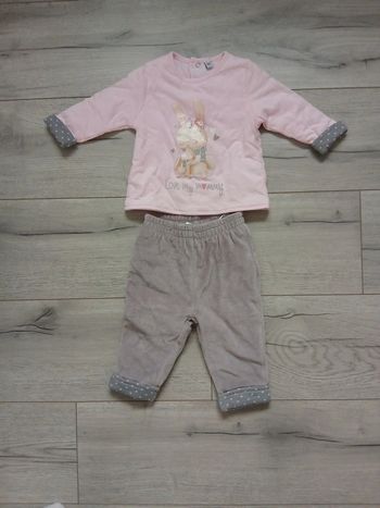 Ensemble pyjama velours ~ 6mois