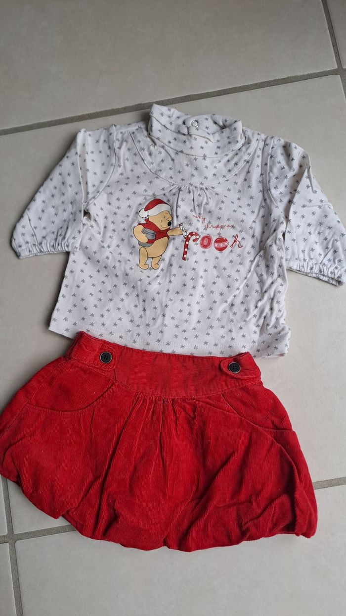 Ensemble Disney Noël fille 3 mois