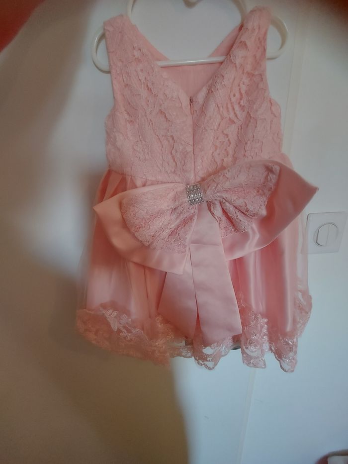 Vend robe fille 1ans rose pale - photo numéro 3