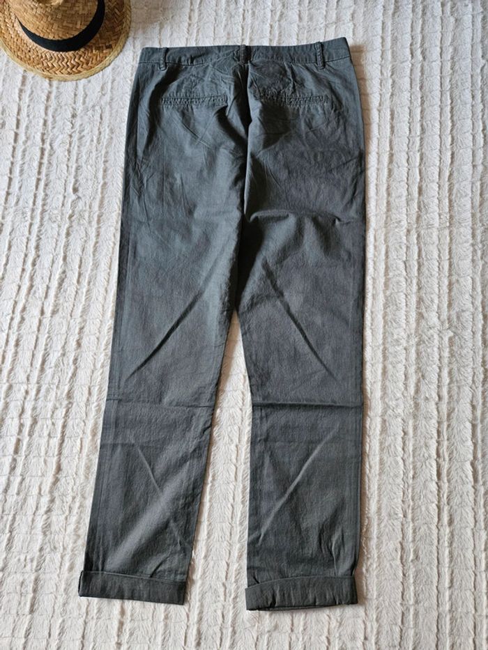 Pantalon gris carotte taille 38 Camaieu - photo numéro 3