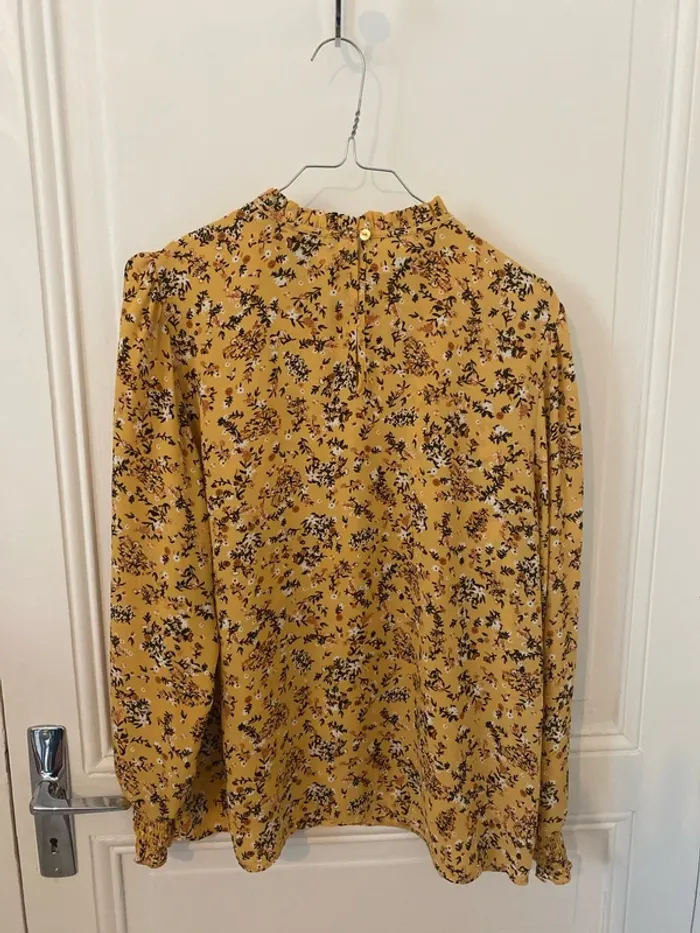 Chemisier jaune à fleurs Primark - photo numéro 4