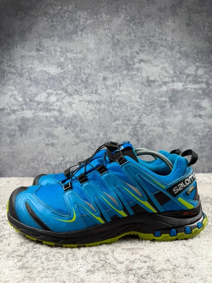 Salomon XA Pro 3D Gore-Tex - Trekking Shoes - Blue & Yellow - photo numéro 5