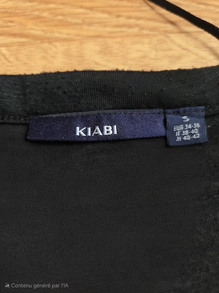 Blouse transparente Noire Coton Manches Longues/Courtes - Kiabi ( Taille S 34 / 36 ) - photo numéro 3