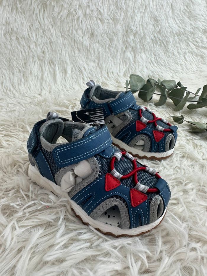 Paire de sandales bleu Rushour taille 21 - photo numéro 7