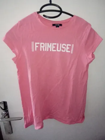 T-shirt manche courte rose