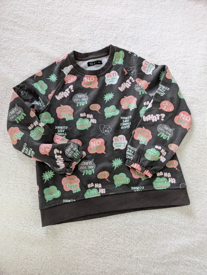 💬 Sweat à messages – 7/8 ans - photo numéro 2