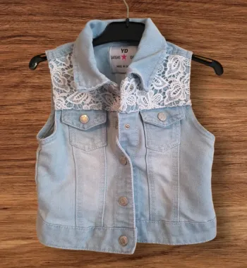 🌸 Jolie veste en jean sans manches 🌸