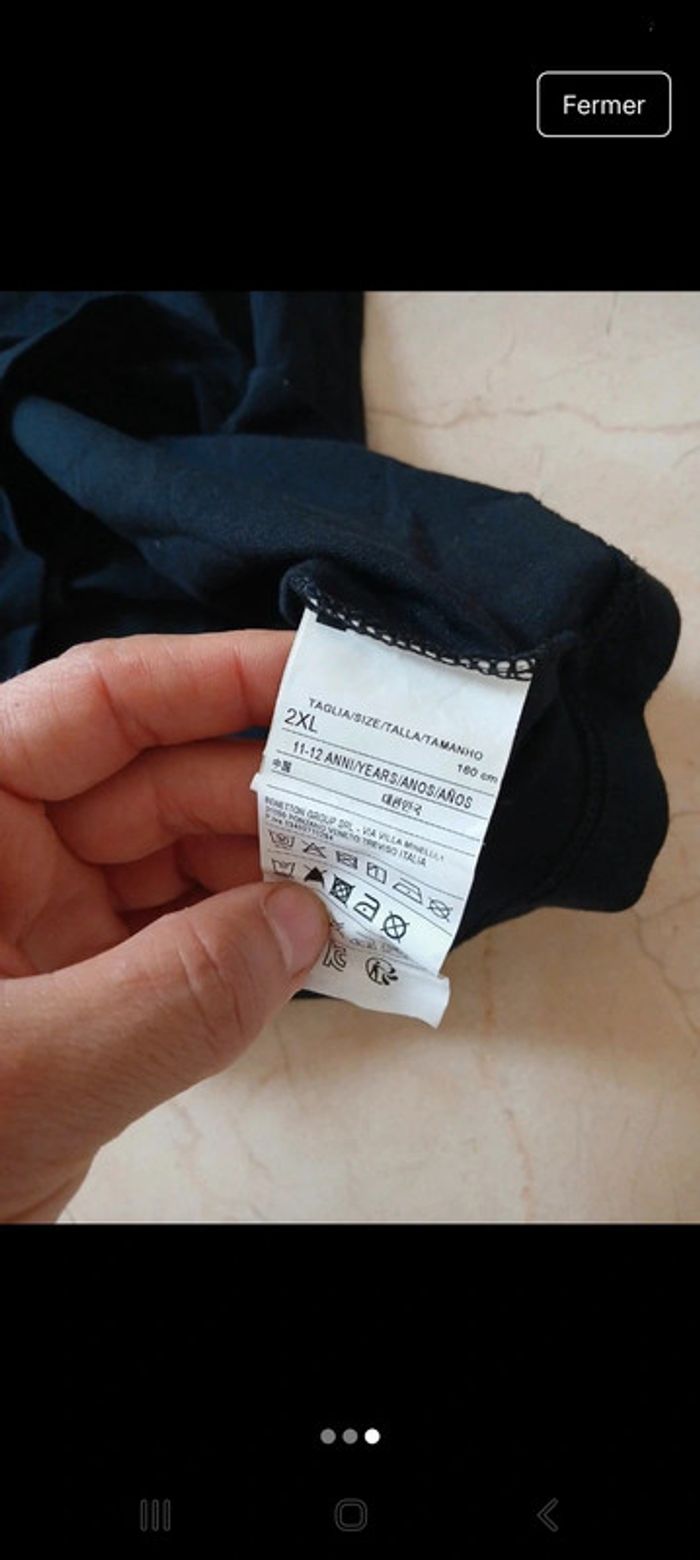 T-shirt Benetton taille 11-12 ans 💖 - photo numéro 3