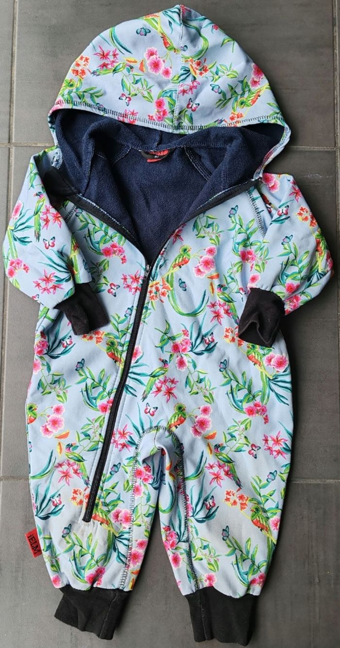 Combinaison de pluie IELM fleurs roses