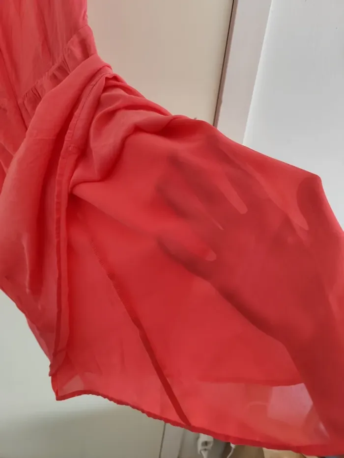 Belle robe d'été légère rose bonbon 1.2.3. Paris 100% soie - photo numéro 10