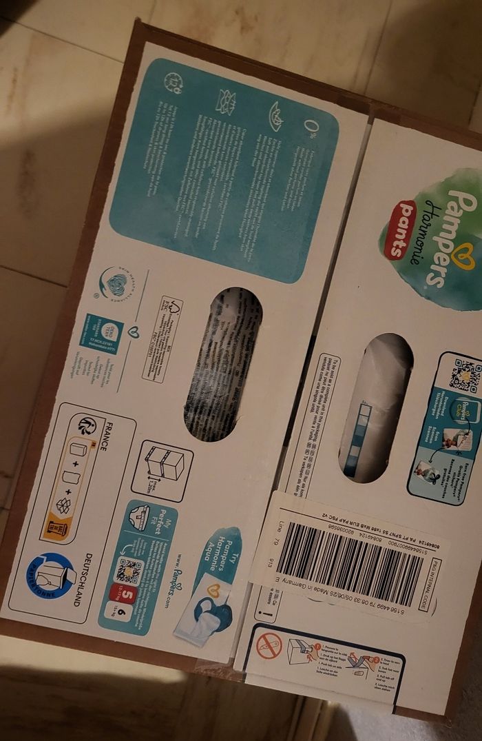 2 maxi  packs couches pampers pants harmonie taille 5 - photo numéro 3