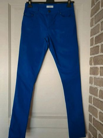 Pantalon jean slim bleu électrique La Redoute XS 34