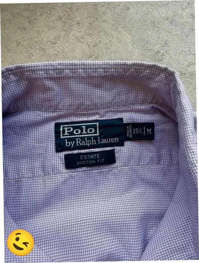 Chemise Ralph Lauren manche longue Taille M violet Homme Men CHE18 - photo numéro 2